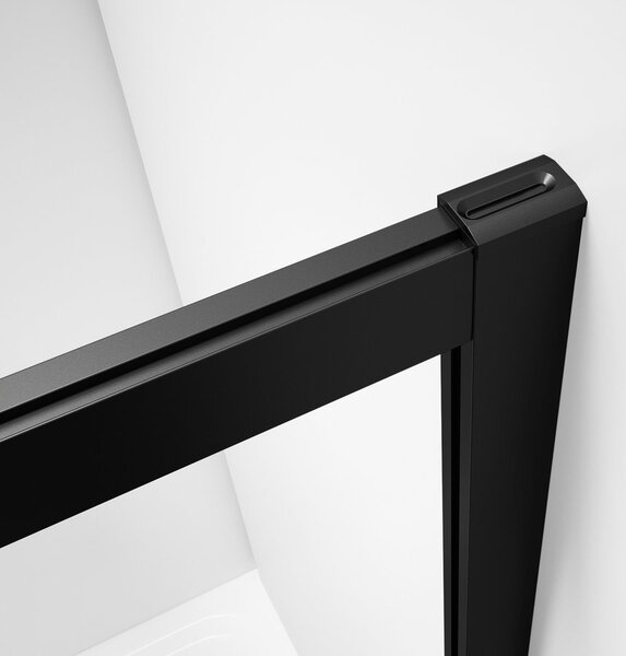 Gelco Gelco, SIGMA SIMPLY BLACK tolózuhanyajtó sarokbejárathoz 900 mm, üveg BRICK, GS2490B