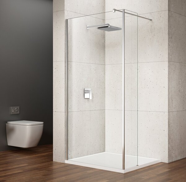 Gelco Gelco, VARIO kiegészítő panel 350 mm, átlátszó üveg, króm, GX3510