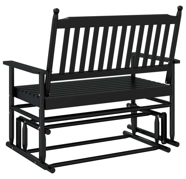 VidaXL fekete tömör nyárfa hintapad 118 x 70 x 104,5 cm