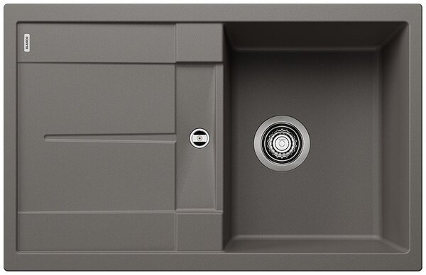 Blanco Metra 45 S, szilgránit mosogató 780x500x190 mm, 1 kamrás, szürke vulkán, BLA-527289