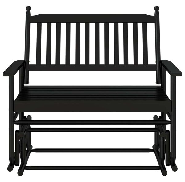 VidaXL fekete tömör nyárfa hintapad 118 x 70 x 104,5 cm