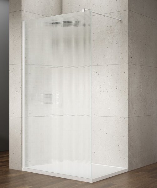 Gelco Gelco, VARIO WHITE egyrészes zuhanyparaván falra szereléshez, nordic üveg, 700 mm, GX1570-07