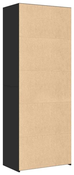 VidaXL fekete szerelt fa magasszekrény 70 x 41 x 185 cm
