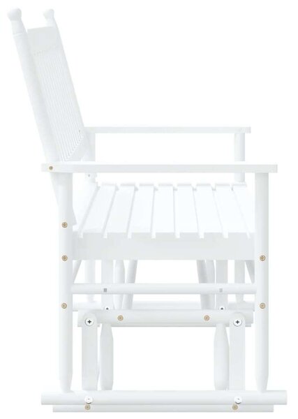 VidaXL fehér tömör nyárfa hintapad 118 x 70 x 104,5 cm
