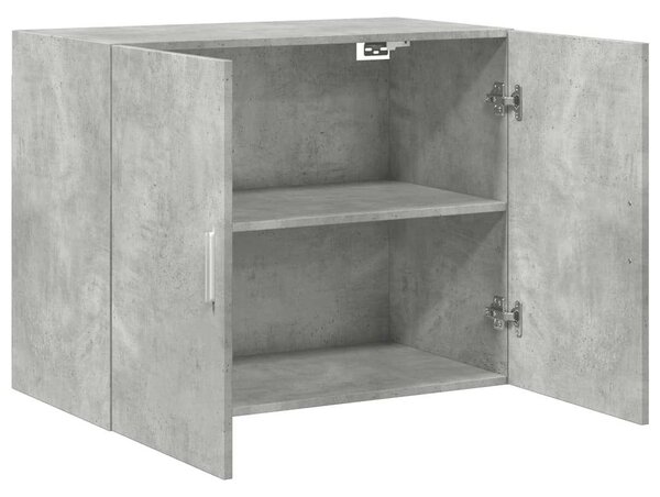 VidaXL betonszürke szerelt fa faliszekrény 80 x 42,5 x 64 cm