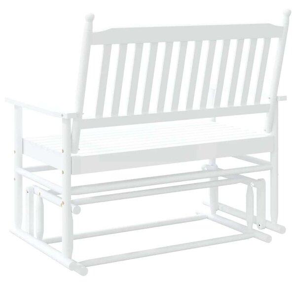 VidaXL fehér tömör nyárfa hintapad 118 x 70 x 104,5 cm