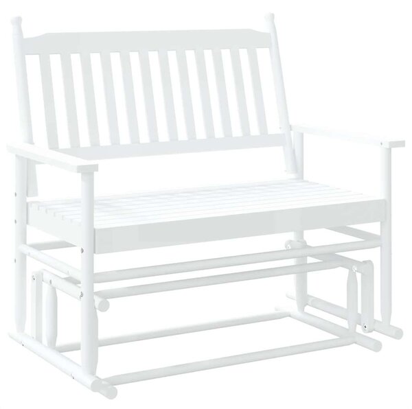 VidaXL fehér tömör nyárfa hintapad 118 x 70 x 104,5 cm