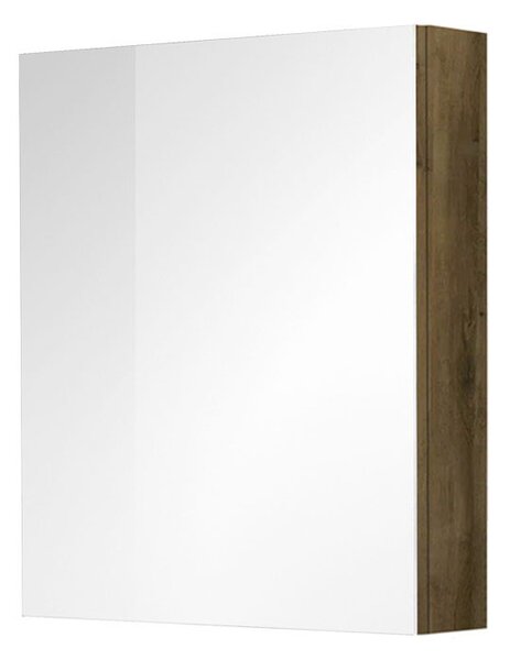 Mereo Mereo, Aira fürdőszoba konyha 60 cm, tükör szekrény, Halifax tölgy, MER-CN715GH