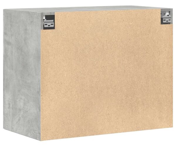 VidaXL betonszürke szerelt fa faliszekrény 80 x 42,5 x 64 cm