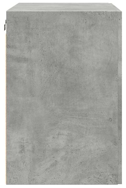 VidaXL betonszürke szerelt fa faliszekrény 80 x 42,5 x 64 cm
