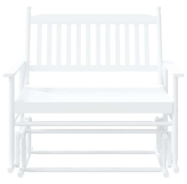 VidaXL fehér tömör nyárfa hintapad 118 x 70 x 104,5 cm