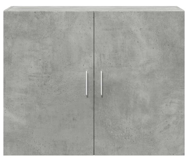 VidaXL betonszürke szerelt fa faliszekrény 80 x 42,5 x 64 cm