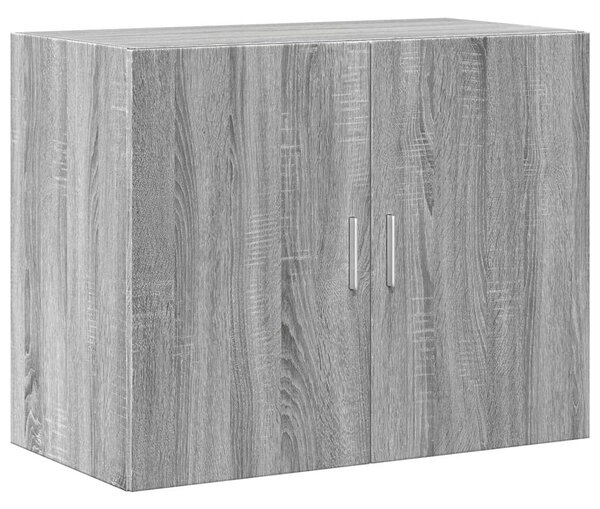 VidaXL szürke sonoma színű szerelt fa faliszekrény 80 x 42,5 x 64 cm