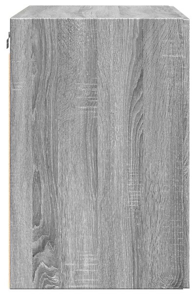 VidaXL szürke sonoma színű szerelt fa faliszekrény 80 x 42,5 x 64 cm
