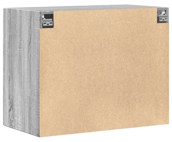 VidaXL szürke sonoma színű szerelt fa faliszekrény 80 x 42,5 x 64 cm