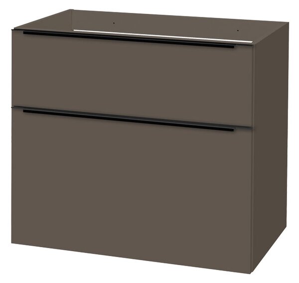 Mereo Mereo, Mailo, fürdőszoba szekrény 81 cm, fehér, tölgy, antracit, MER-CN561SB
