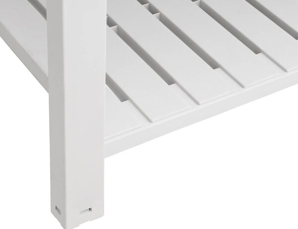 Fehér polipropilén magaságyás 110x45x79 cm