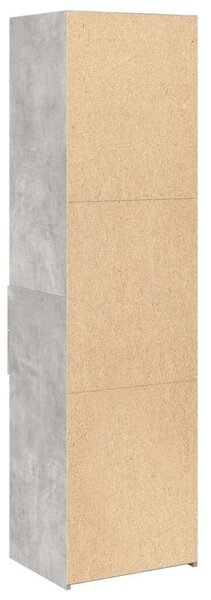 VidaXL betonszürke szerelt fa magasszekrény 50x42,5x185 cm