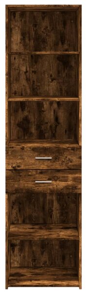 VidaXL füstös tölgy színű szerelt fa magasszekrény 50x42,5x185 cm