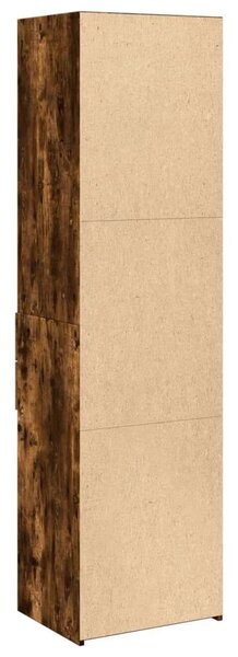 VidaXL füstös tölgy színű szerelt fa magasszekrény 50x42,5x185 cm