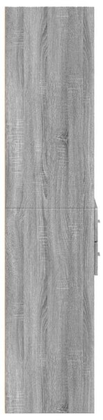 VidaXL szürke sonoma színű szerelt fa magasszekrény 70 x 42,5 x 185 cm