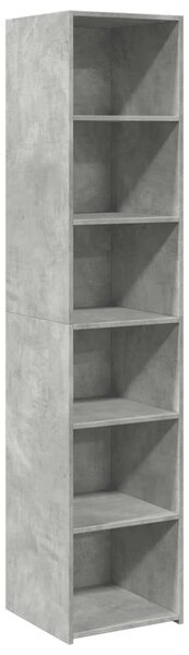 VidaXL betonszürke szerelt fa magasszekrény 40 x 41 x 185 cm