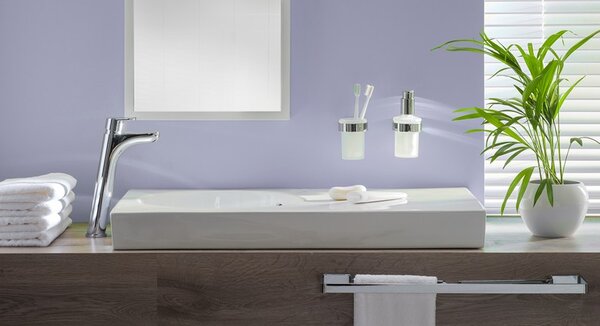 BISK Erga NATURA, dupla csésze fogkefékhez, króm, ERG-04310