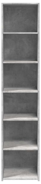 VidaXL betonszürke szerelt fa magasszekrény 40 x 41 x 185 cm