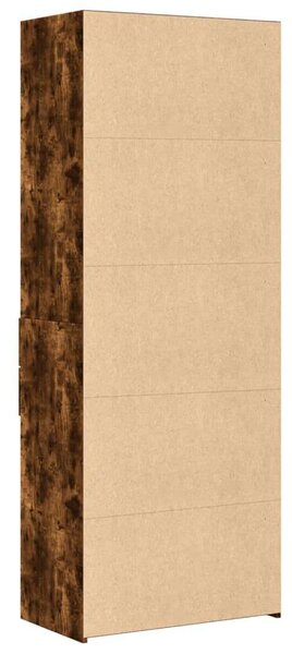 VidaXL füstös tölgy színű szerelt fa magasszekrény 70 x 42,5 x 185 cm