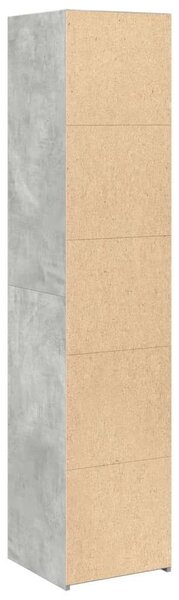 VidaXL betonszürke szerelt fa magasszekrény 40 x 41 x 185 cm