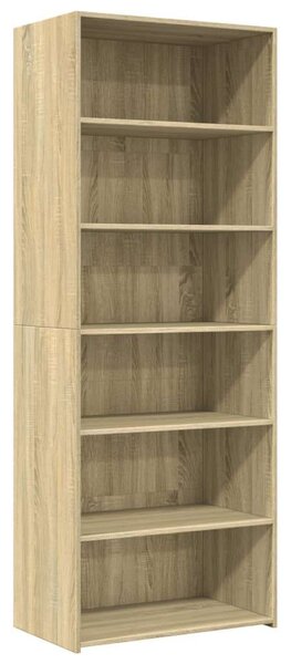 VidaXL sonoma tölgy színű szerelt fa magasszekrény 70 x 41 x 185 cm