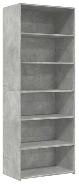 VidaXL betonszürke szerelt fa magasszekrény 70 x 41 x 185 cm