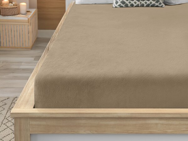 Mikroplüss lepedő SOFT 90x200 cm barna