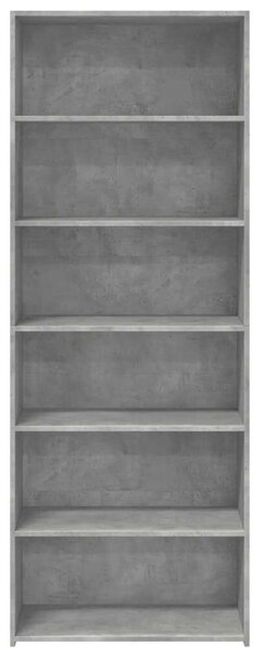 VidaXL betonszürke szerelt fa magasszekrény 70 x 41 x 185 cm