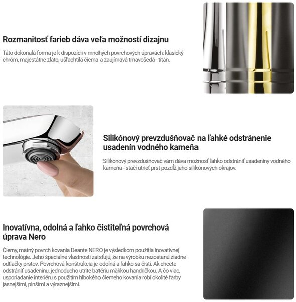 Deante Arnika, falra szerelhető kádcsaptelep, fekete matt, DEA-BQA_N10N