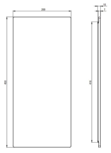 Deante Deante, vágódeszka 450x200x10 mm konyhai mosogatóhoz, fekete, DEA-ZDM_N00N