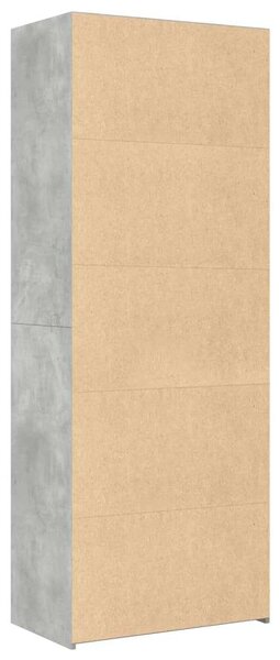 VidaXL betonszürke szerelt fa magasszekrény 70 x 41 x 185 cm