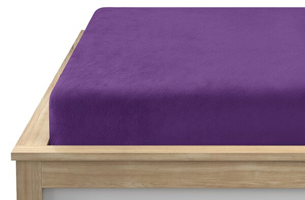Mikroplüss lepedő SOFT 90x200 cm sötétlila