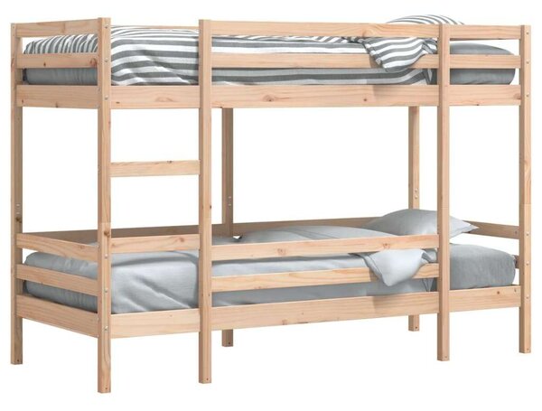 VidaXL tömör fenyőfa emeletes ágy 80x200 cm