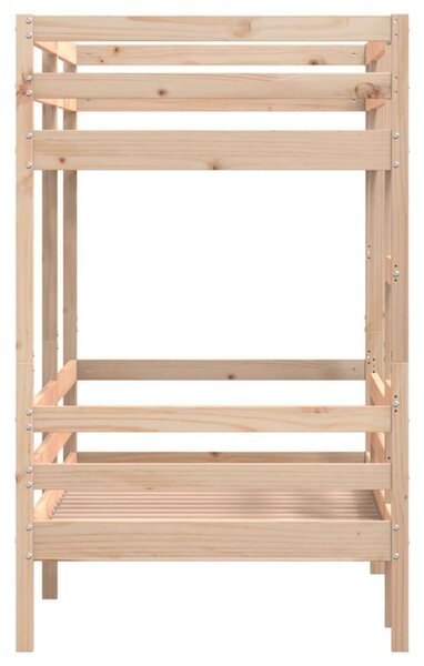 VidaXL tömör fenyőfa emeletes ágy 80x200 cm