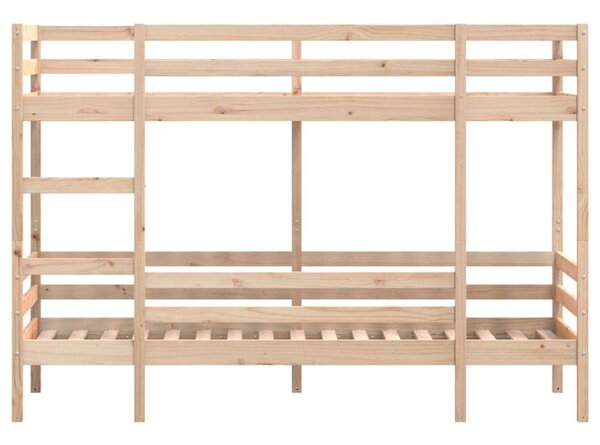 VidaXL tömör fenyőfa emeletes ágy 80x200 cm