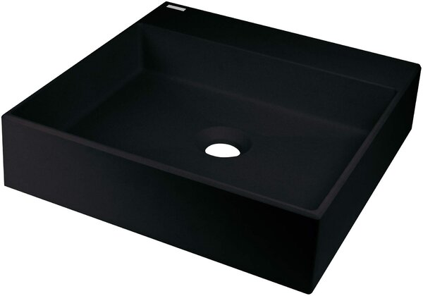 Deante Correo, gránit munkalap mosogató 400x400x100 mm, fekete matt, DEA-CQR_NU4S