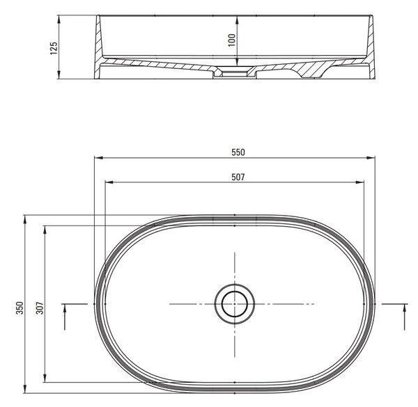 Deante Silia, gránit munkalap mosogató 550x350x125 mm, antracit metál, DEA-CQS_TU6S