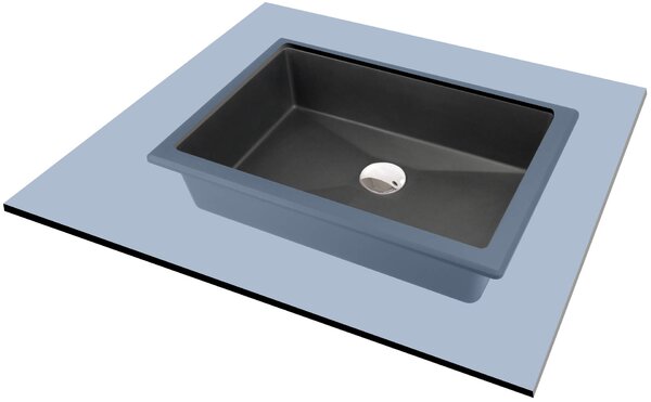 Deante Correo, gránit mosogató 500x350x140 mm, antracit metál, DEA-CQR_TU5U