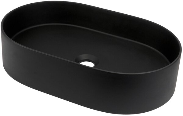Deante Silia, gránit munkalap mosogató 550x350x125 mm, fekete matt, DEA-CQS_NU6S