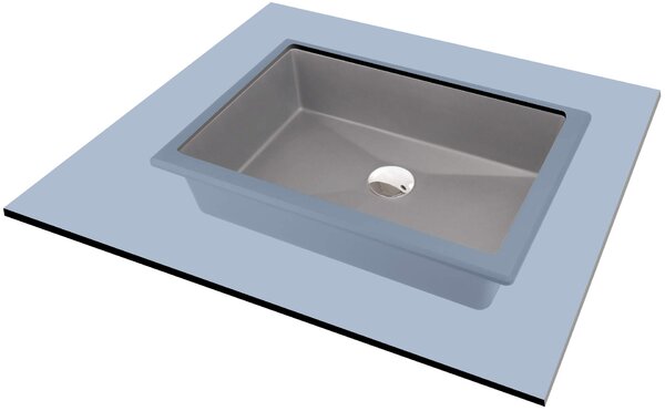 Deante Correo, gránit mosogató 500x350x140 mm, szürke metál, DEA-CQR_SU5U
