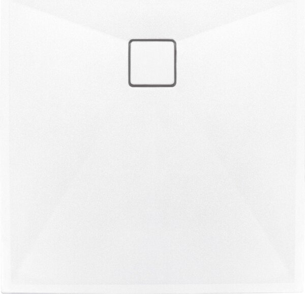 Deante Correo, négyzet alakú gránit zuhanytálca 80x80x3,5 cm, fehér matt, DEA-KQR_A42B