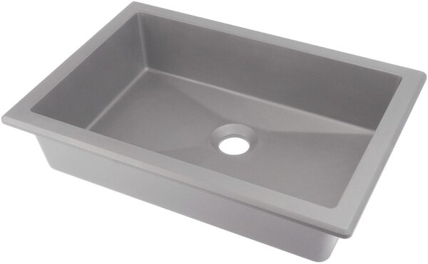 Deante Correo, gránit mosogató 500x350x140 mm, szürke metál, DEA-CQR_SU5U