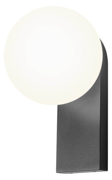 Opale fehér fali lámpa, IP44, 9,5W, 3000K melegfehér LED