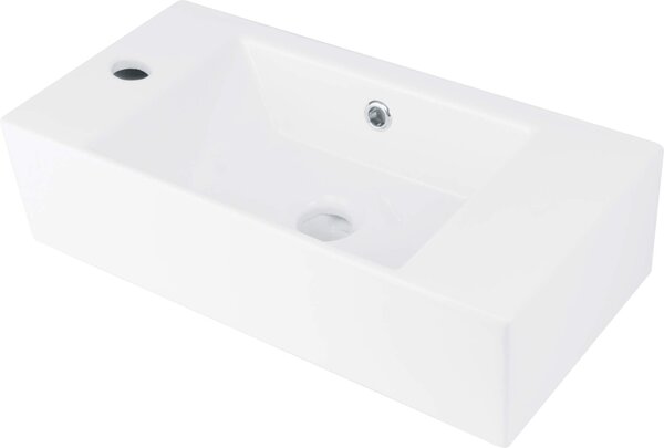 Deante Hiacynt, kerámia mosogató 510x250x135 mm, bal, fényes fehér, DEA-CDY_6U2L